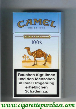 Camel Subtle Flavour Lights 100s cigarettes hard box